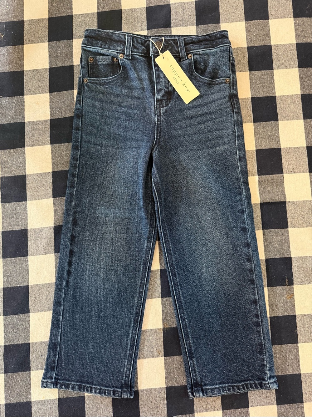 Copper Key Girls Dark Blue Straight Leg Jeans Sz 5